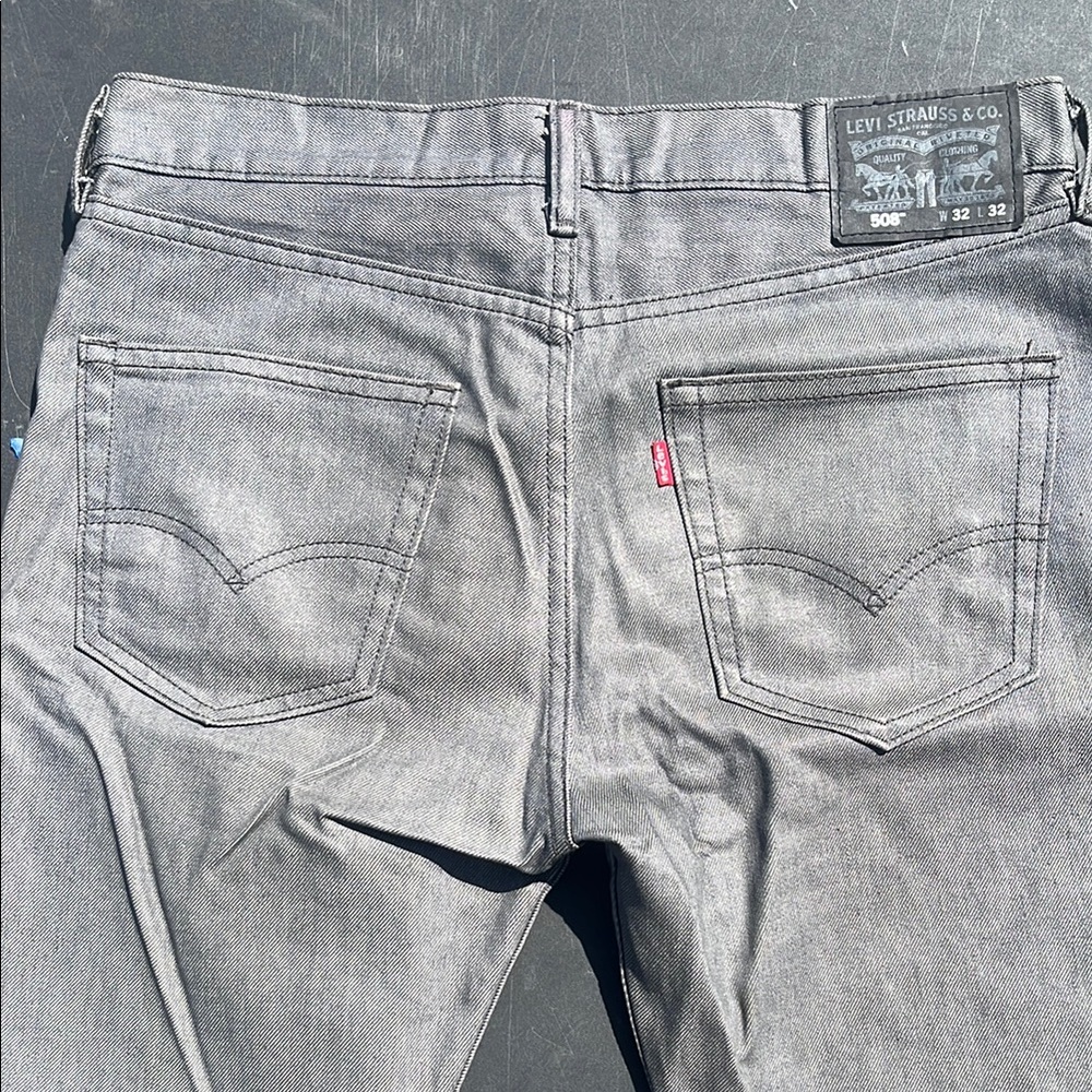 Levi's Gray Straight Jeans Classic Style